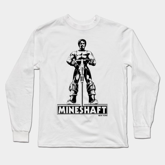 Mineshaft Vintage Retro Gay LGBT NYC New York 80s Leather Long Sleeve T-Shirt by WearingPride